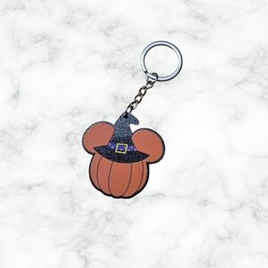 Pumpkin Witch Hat Keychain